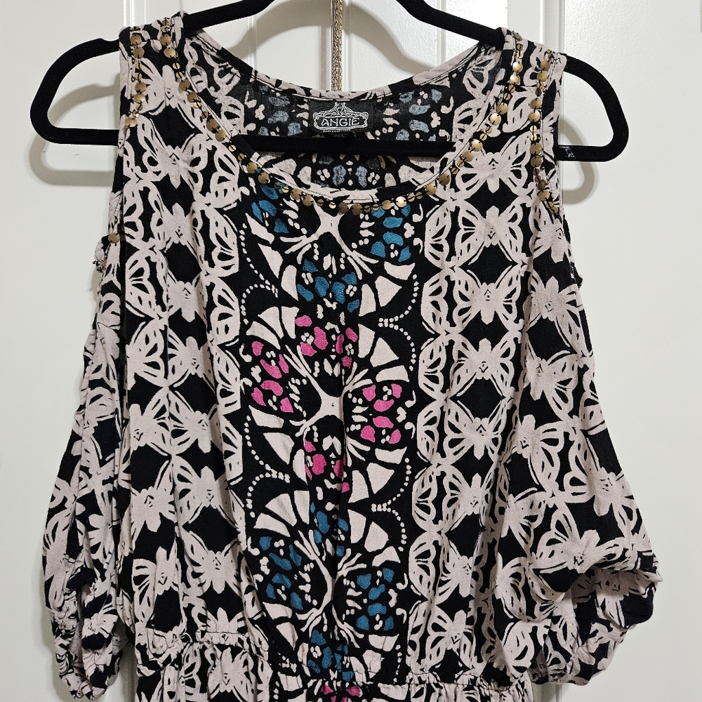 Angie boho tunic or dress L EUC - Picture 11 of 13